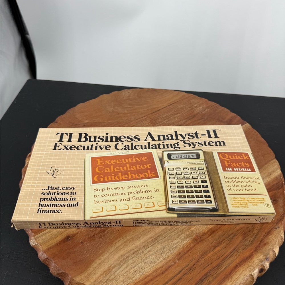 Texas Instruments TI Business Analyst-II Executive Calculating System vintage